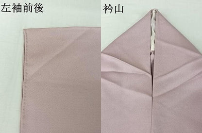 平和屋着物▽訪問着　単衣　風景流水花文　正絹　逸品　AABJ1598jh