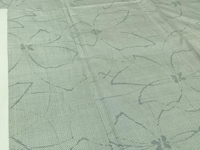 平和屋着物▽本場大島紬　単衣　7マルキ　花尽くし　正絹　逸品　AABJ1608jh