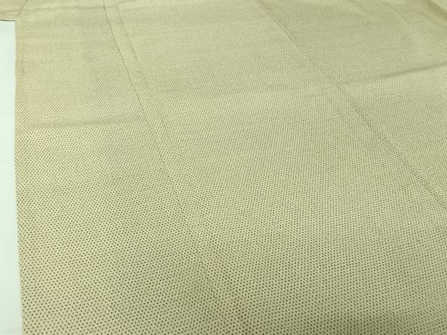 平和屋着物▽本塩沢　単衣　蚊絣　正絹　逸品　AABJ1616jh