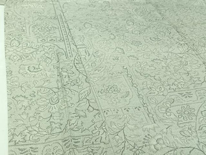 平和屋着物▽上質な小紋　単衣　草花文　正絹　逸品　AABJ1617jh