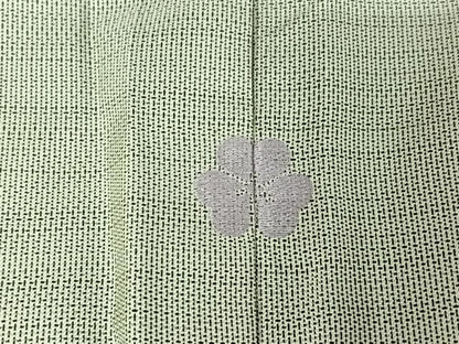 平和屋着物▽本場縞大島紬　訪問着　単衣　中国三大刺繍　汕頭刺繍　スワトウ刺繍　総刺繍　草花文　正絹　逸品　AABJ1622jh