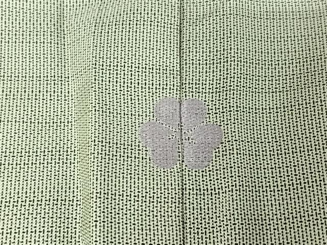平和屋着物▽本場縞大島紬　訪問着　単衣　中国三大刺繍　汕頭刺繍　スワトウ刺繍　総刺繍　草花文　正絹　逸品　AABJ1622jh
