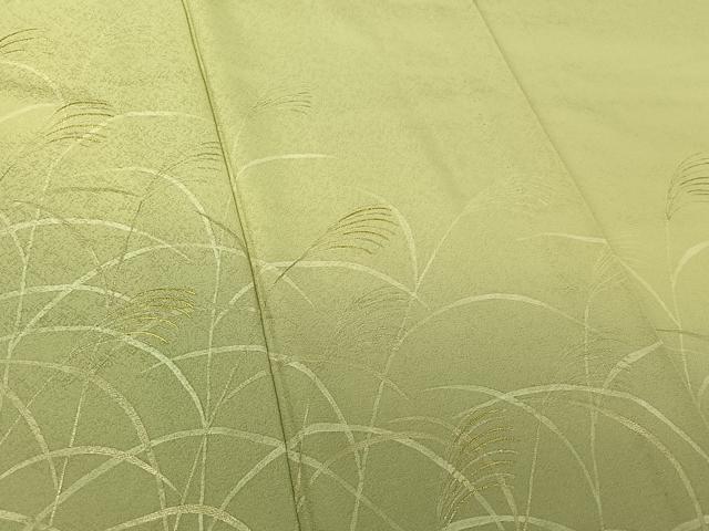平和屋着物▽訪問着　単衣　刺繍　薄文　暈し染め　金糸　銀彩　正絹　逸品　AABJ1638jh