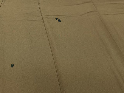 平和屋着物▽訪問着　単衣　舞桜文　金彩　正絹　逸品　AABJ1642jh