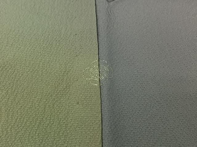平和屋着物▽染色作家　斉藤三才　小紋　単衣　霞文　暈し染め　正絹　逸品　AABJ1643jh
