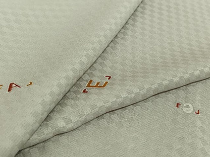 平和屋着物▽上質な小紋　単衣　文字文　正絹　逸品　AABJ1644jh