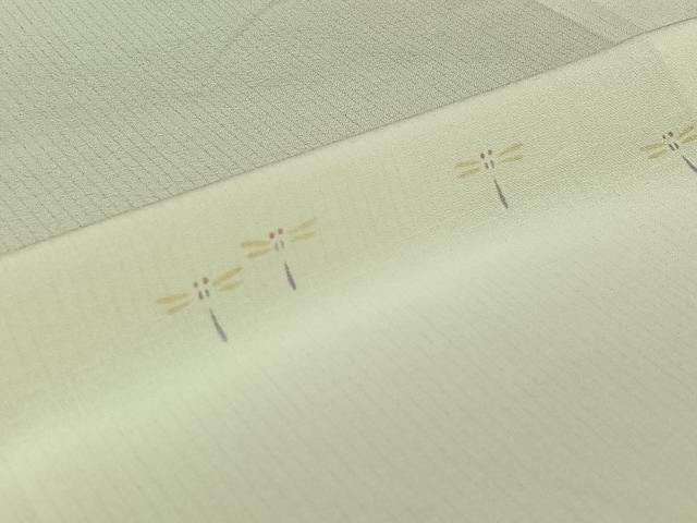 平和屋着物▽上質な小紋　単衣　勝虫　正絹　逸品　AABJ1645jh