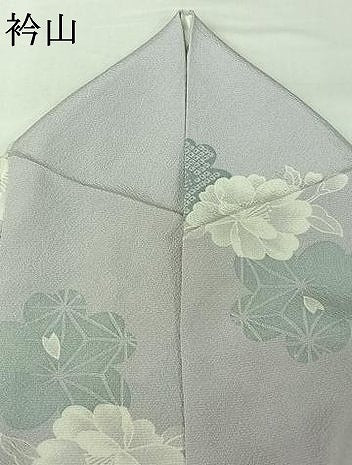 平和屋着物▽上質な小紋　単衣　草花文　三越扱い　正絹　逸品　AABJ1651jh
