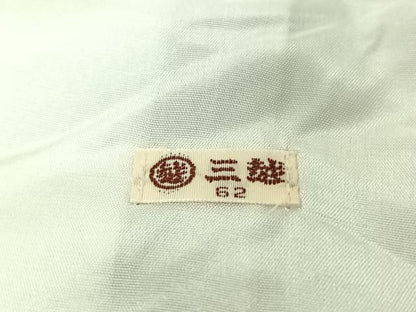 平和屋着物▽上質な小紋　単衣　草花文　三越扱い　正絹　逸品　AABJ1651jh