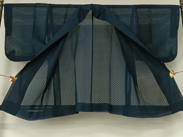 平和屋着物▽道中着　スリーシーズン　春夏秋　塵除け　縞　正絹　逸品　AABJ1652jh