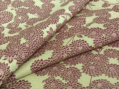平和屋着物▽上質な小紋　単衣　草花文　正絹　逸品　AABJ1670jh