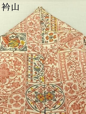 平和屋着物▽上質な小紋　単衣　花鳥文　正絹　逸品　AABJ1672jh