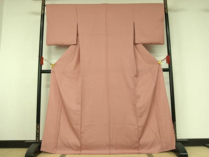 平和屋着物▽色無地　単衣　紋意匠　虹色　洗える着物　AABJ1673jh
