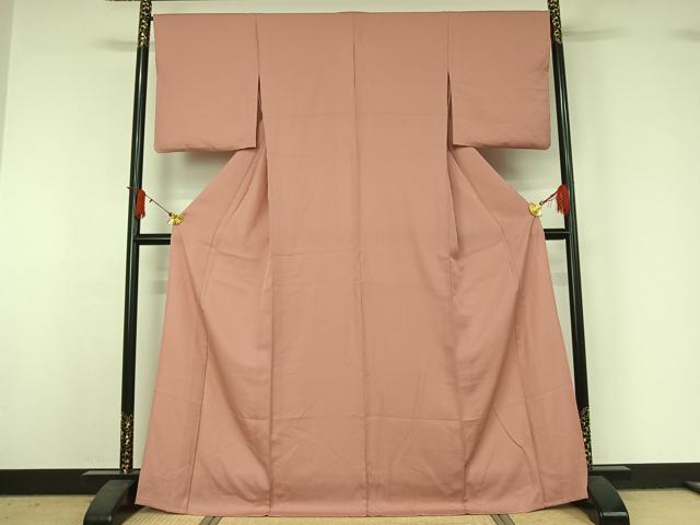 平和屋着物▽色無地　単衣　紋意匠　虹色　洗える着物　AABJ1673jh