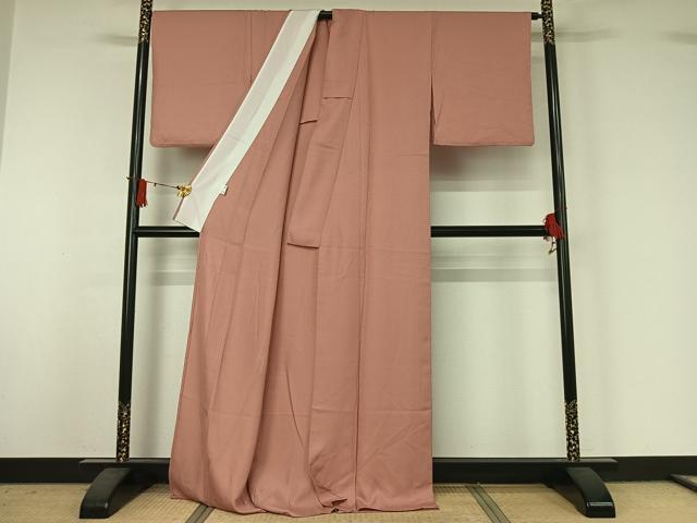 平和屋着物▽色無地　単衣　紋意匠　虹色　洗える着物　AABJ1673jh