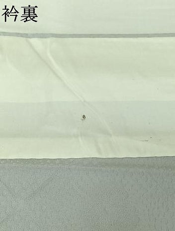 平和屋着物▽上質な色無地　単衣　舞花地紋　白菫色　正絹　逸品　未使用　AABJ1675jh