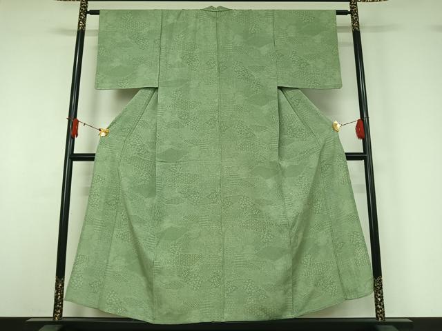 平和屋着物▽江戸小紋　単衣　寄せ小紋柄　正絹　逸品　AABJ1677jh