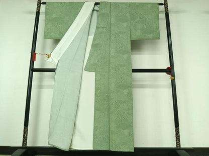 平和屋着物▽江戸小紋　単衣　寄せ小紋柄　正絹　逸品　AABJ1677jh