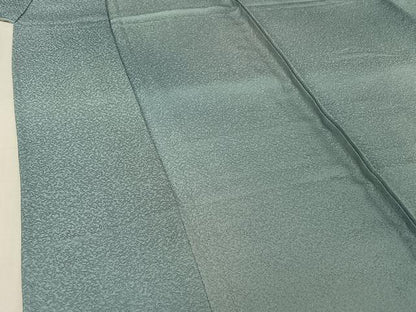 平和屋着物▽本草木染作家　圓啓　小紋　単衣　霞文　暈し染め　正絹　逸品　AABJ1679jh
