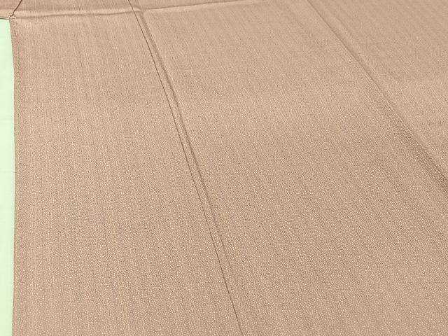 平和屋着物▽上質な小紋　単衣　縞　正絹　逸品　AABJ1685jh