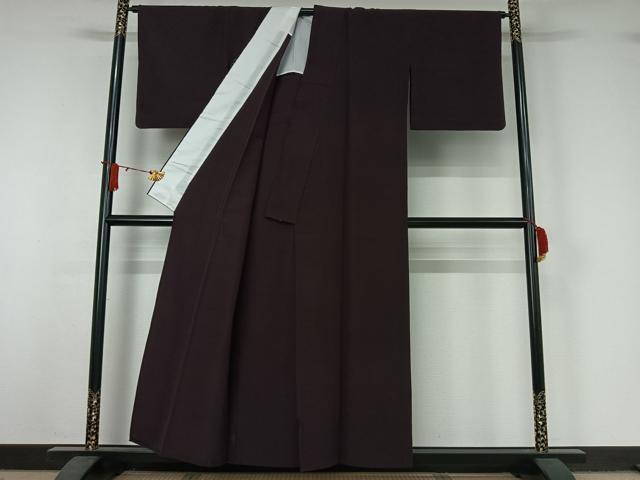 平和屋着物▽色無地　単衣　似せ紫色　AABJ1688jh