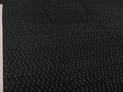 平和屋着物▽上質な紬　単衣　幾何学文様　正絹　逸品　AABJ1690jh