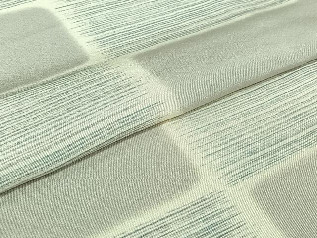 平和屋着物▽上質な小紋　単衣　幾何学文様　正絹　逸品　AABJ1700jh