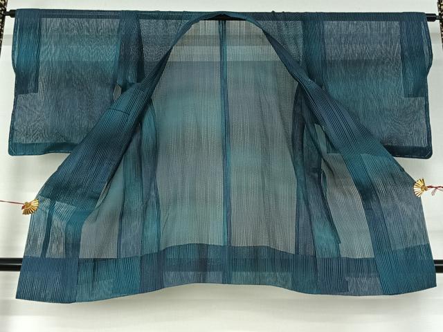 平和屋着物▽道行コート　スリーシーズン　春夏秋　塵除け　霞文　暈し染め　正絹　逸品　AABJ1724jh