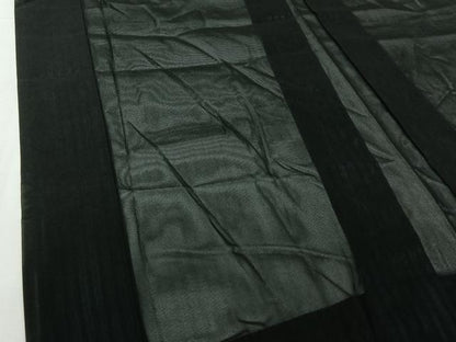 平和屋着物▽羽織　スリーシーズン　春夏秋　塵除け　縞　正絹　逸品　AABJ1731jh