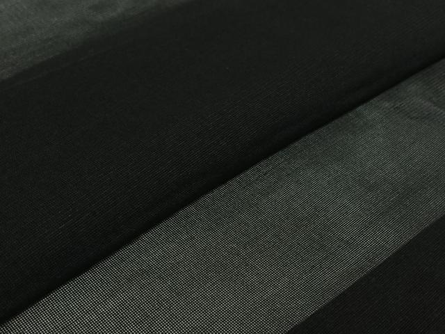 平和屋着物▽羽織　スリーシーズン　春夏秋　塵除け　黒地　正絹　逸品　AABJ1743jh