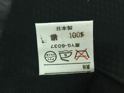 平和屋着物▽羽織　スリーシーズン　春夏秋　塵除け　黒地　正絹　逸品　AABJ1743jh