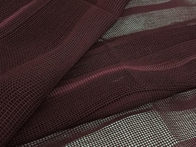 平和屋着物▽道行コート　スリーシーズン　春夏秋　塵除け　横段文　正絹　逸品　AABJ1752jh