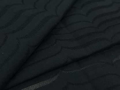 平和屋着物▽道行コート　スリーシーズン　春夏秋　塵除け　横段文　正絹　逸品　AABJ1753jh
