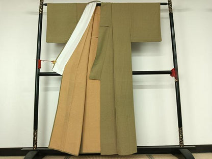 平和屋着物▽上質な小紋　単衣　花尽くし文　正絹　逸品　AABJ1754jh
