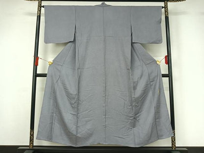 平和屋着物▽江戸小紋　単衣　作家物　鮫小紋柄　正絹　逸品　AABJ1765jh