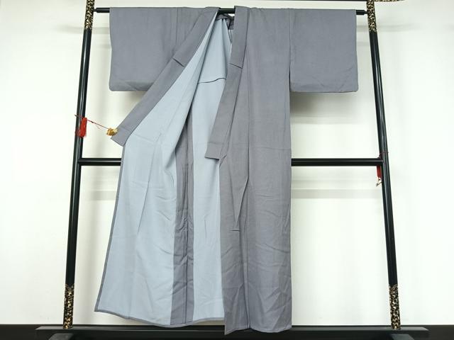 平和屋着物▽江戸小紋　単衣　作家物　鮫小紋柄　正絹　逸品　AABJ1765jh