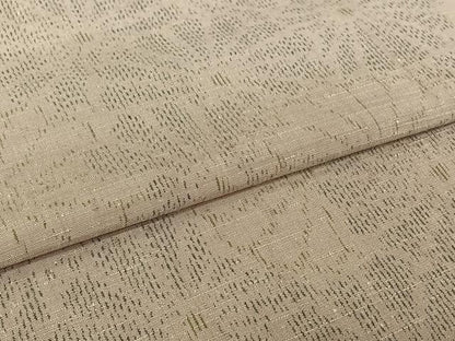 平和屋着物▽上質な紬　単衣　花尽くし文　正絹　逸品　AABJ1769jh