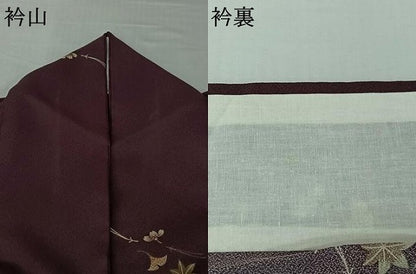 平和屋着物▽小紋　単衣　吹き寄せ文　洗える着物　AABJ1771jh