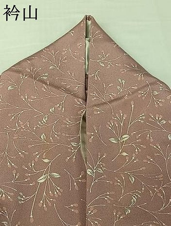 平和屋着物▽上質な小紋　単衣　草花文　正絹　逸品　AABJ1772jh