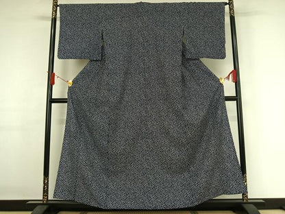 平和屋着物▽小紋　単衣　舞花文　AABJ1779jh