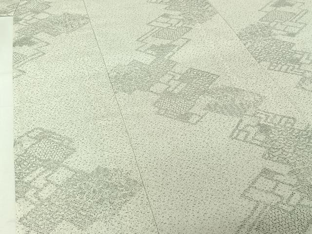 平和屋着物▽洗える最高級着物　＜英＞はなぶさ謹製　小紋　単衣　幾何学文様　洗える着物　AABJ1784jh