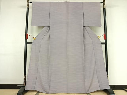 平和屋着物▽上質な小紋　単衣　霞文　暈し染め　正絹　逸品　AABJ1789jh