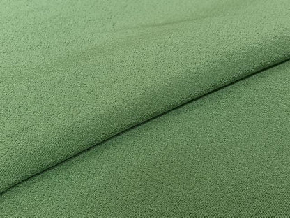 平和屋着物▽上質な色無地　単衣　山葵色　正絹　逸品　未使用　AABJ1790jh