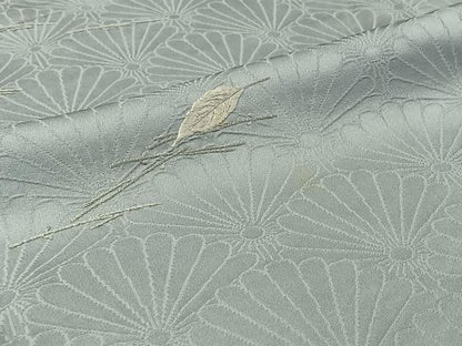 平和屋着物▽銀座きしや　色留袖　単衣　総刺繍　吹き寄せ文　水色　たとう紙付き　正絹　逸品　AABJ1796jh