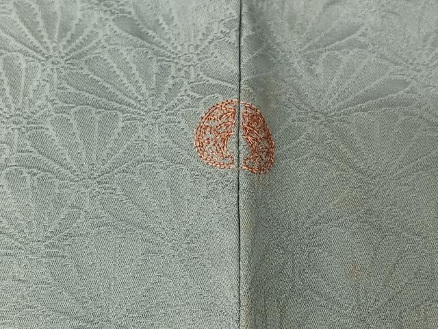 平和屋着物▽銀座きしや　色留袖　単衣　総刺繍　吹き寄せ文　水色　たとう紙付き　正絹　逸品　AABJ1796jh