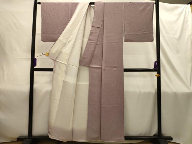 平和屋着物■上質な小紋　地紋起こし　南天地紋　正絹　逸品　AABJ1835sx