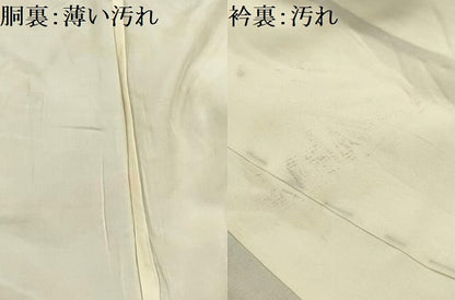 平和屋着物■上質な紬　藤花房　正絹　逸品　AABJ1846sx