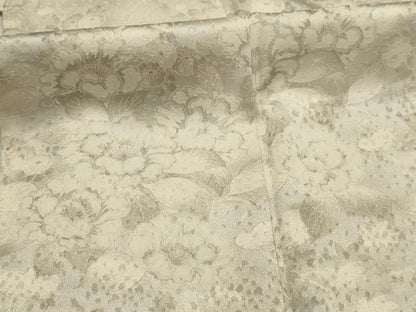 平和屋着物■上質な小紋　枝花文　正絹　逸品　AABJ1848sx