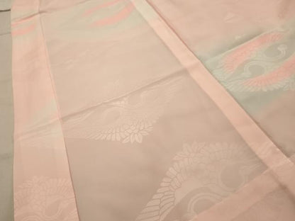 平和屋着物■長襦袢　無双仕立て　双鶴文　暈し染め　洗える着物　AABJ1862sx