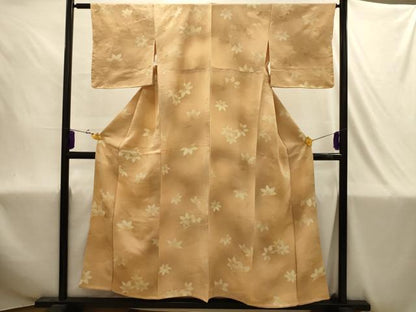 平和屋着物■上質な小紋　地紋起こし　竜田川　暈し染め　正絹　逸品　AABJ1879sx